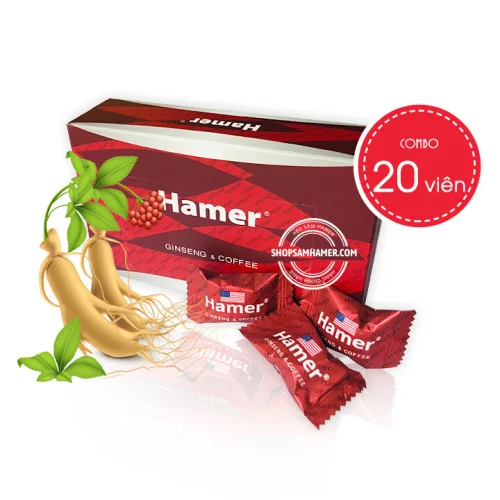 Kẹo Sâm Hamer Mỹ 20 Viên